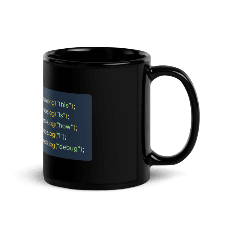 11oz Black Debug Mug